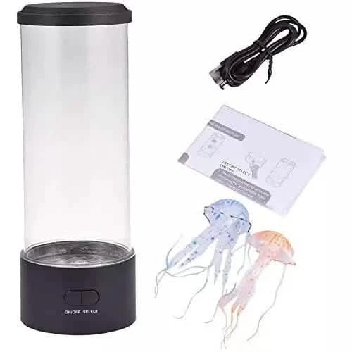 7" Jellyfish Lava Lamp Aquarium - Vibrant LED Lighting with 7 Dynamic Color Changing Settings