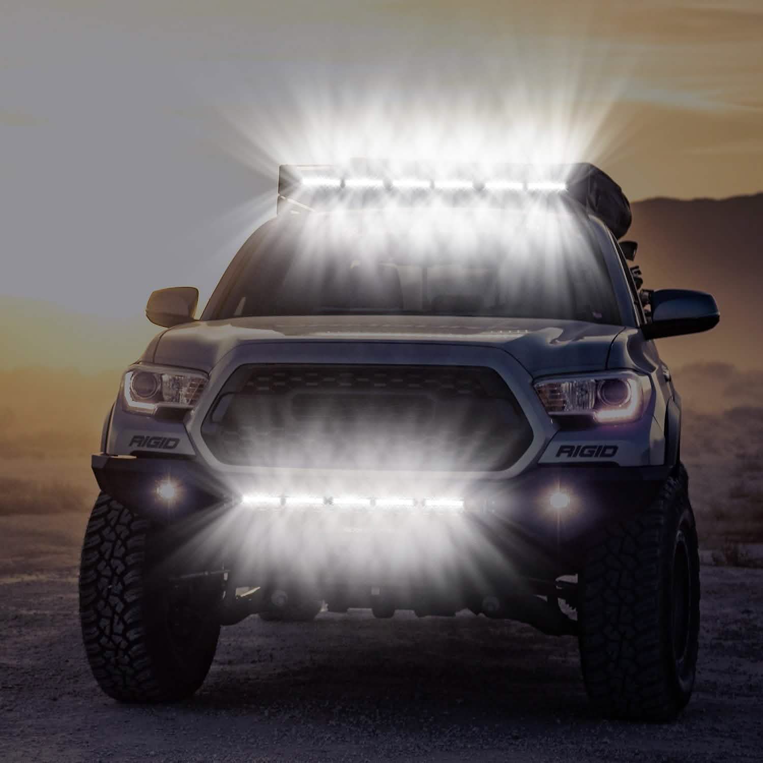 Barre lumineuse à LED 7" simple rangée - Projecteurs tout-terrain