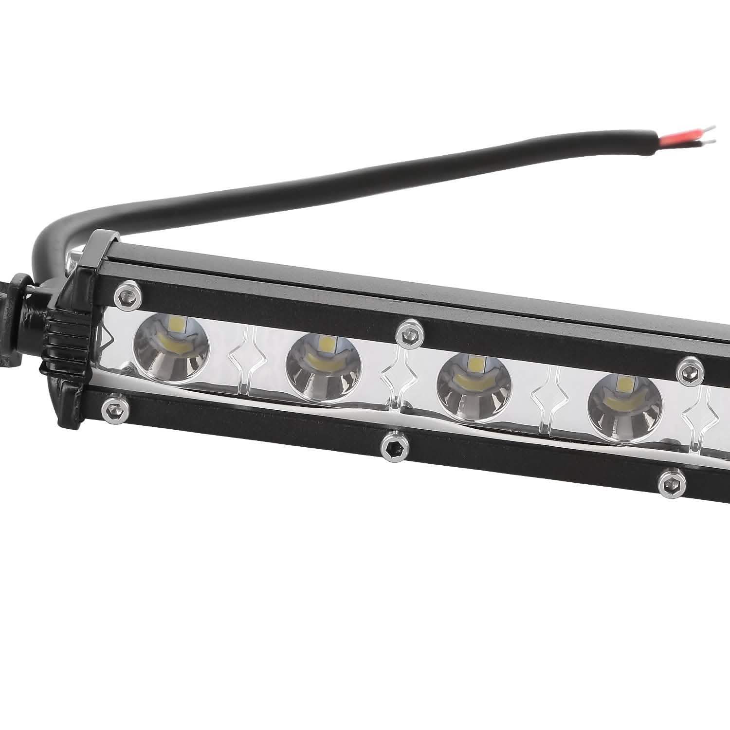 Barre lumineuse à LED 7" simple rangée - Projecteurs tout-terrain
