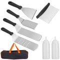 7-Piece Set: Stainless Steel BBQ Grilling Utensil Tools