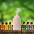 Ensemble de 7 pièces : Diffuseur d'huiles essentielles à ultrasons avec huiles essentielles