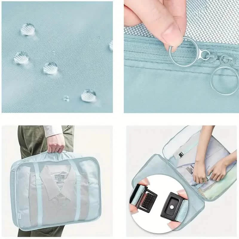 7点セット：旅行用荷物パッキングオーガナイザーセット