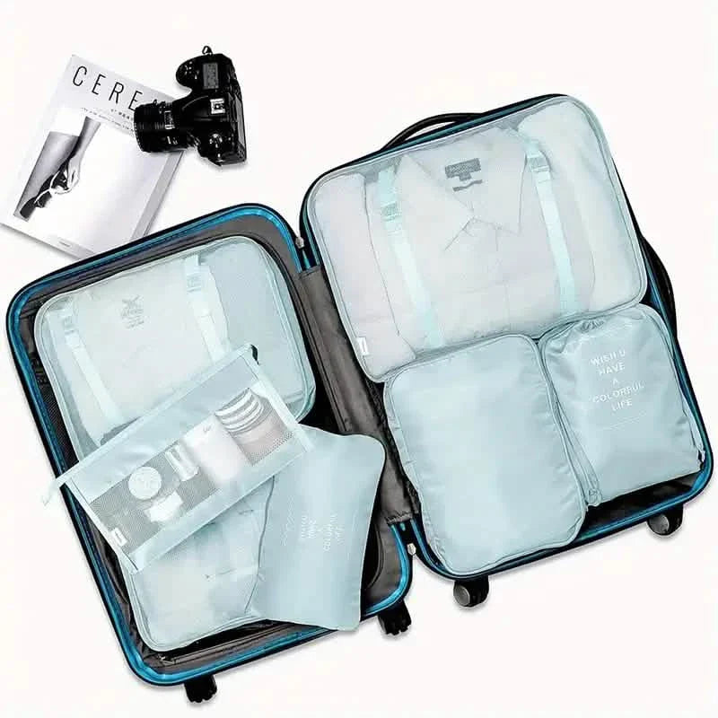 7点セット：旅行用荷物パッキングオーガナイザーセット