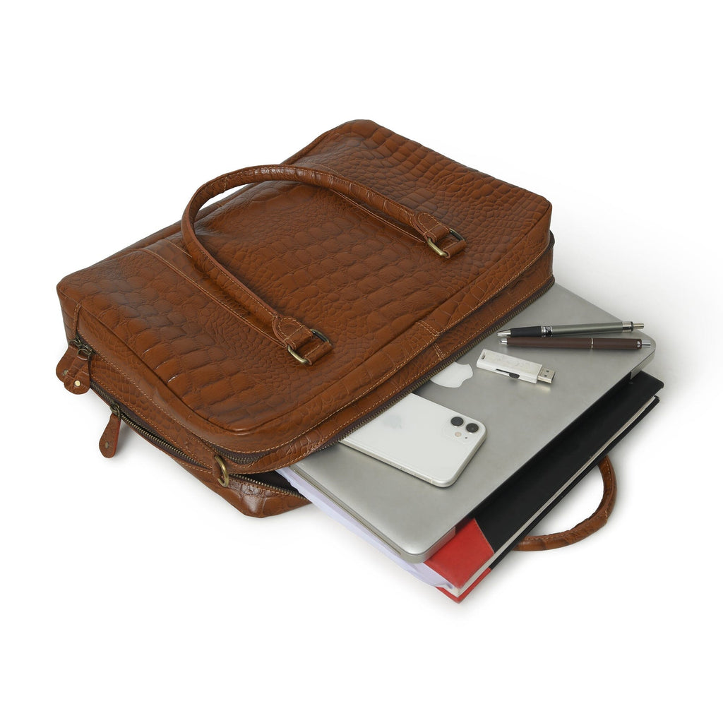 Porte-documents de bureau en cuir de buffle Easton Premium