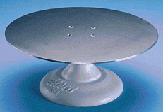Plateau tournant de 30 cm - Rond standard pour décorateur - Plateau/présentoir à gâteau tournant avec base en fonte et plateau en aluminium