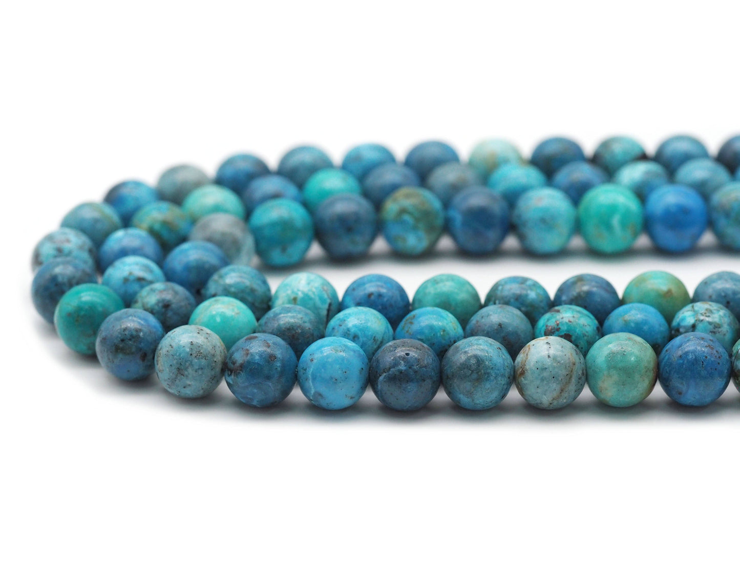Genuine High Quality Chryscolla Round Smooth Beads, Sku#U1383