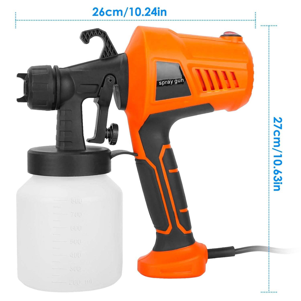 700W Electric Paint Sprayer Handheld with 3 Spray Patterns 800ml
