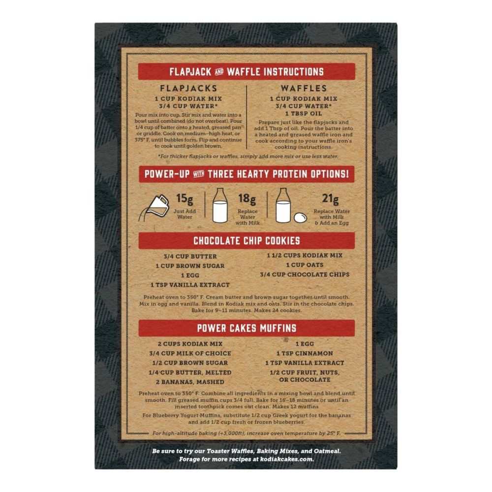 KODIAK CAKES Flapjack and Waffle Mix Whole Grain Buttermilk | 20 oz