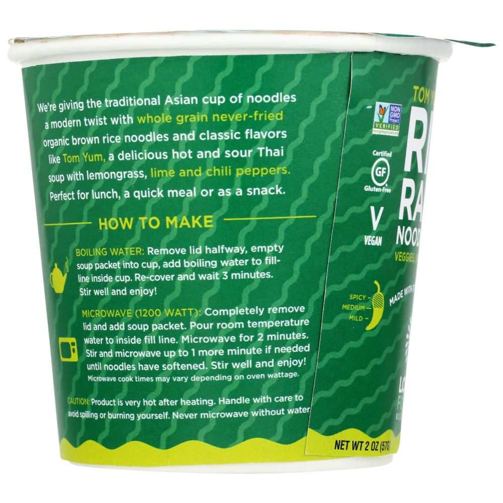 LOTUS FOODS: Tom Yum Rice Ramen Noodle Soup, 2 oz