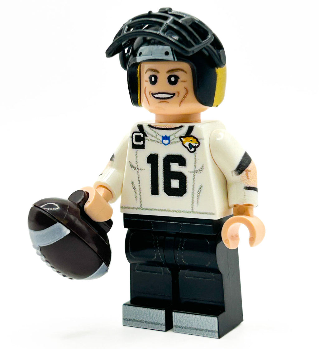 Figurine du joueur de football américain Jax, n°16, fabriquée à partir de pièces LEGO - B3 Customs