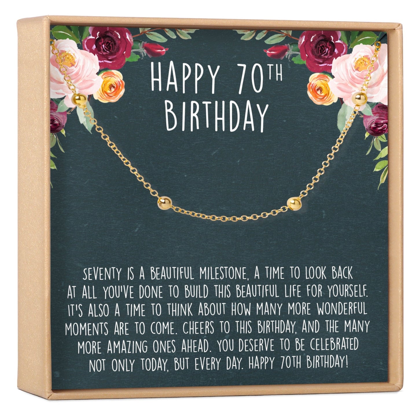 70th Birthday Dot Bracelet