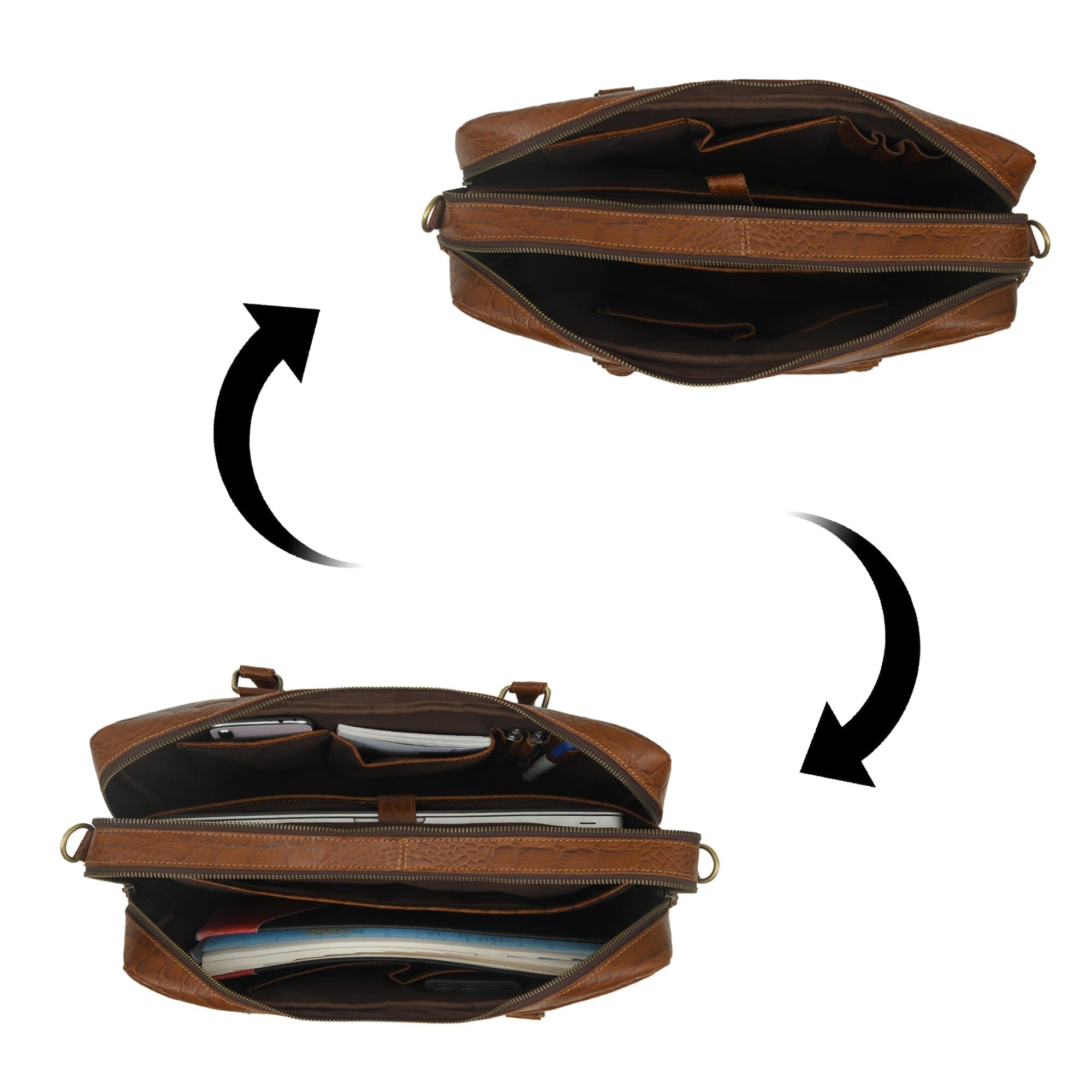 Porte-documents de bureau en cuir de buffle Easton Premium