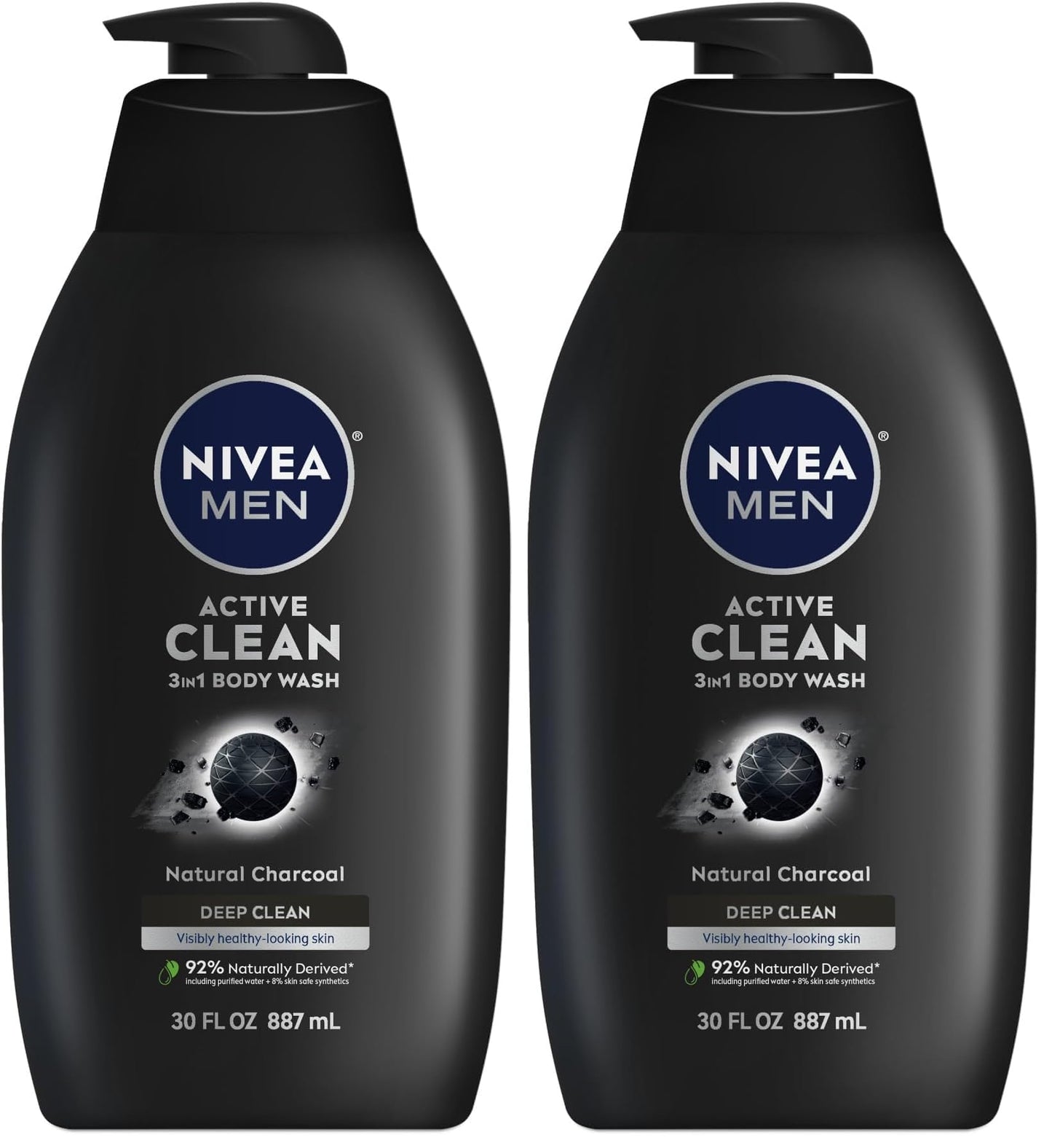 NIVEA Men Deep Dimension Shaving Gel 200ml - With Active Charcoal