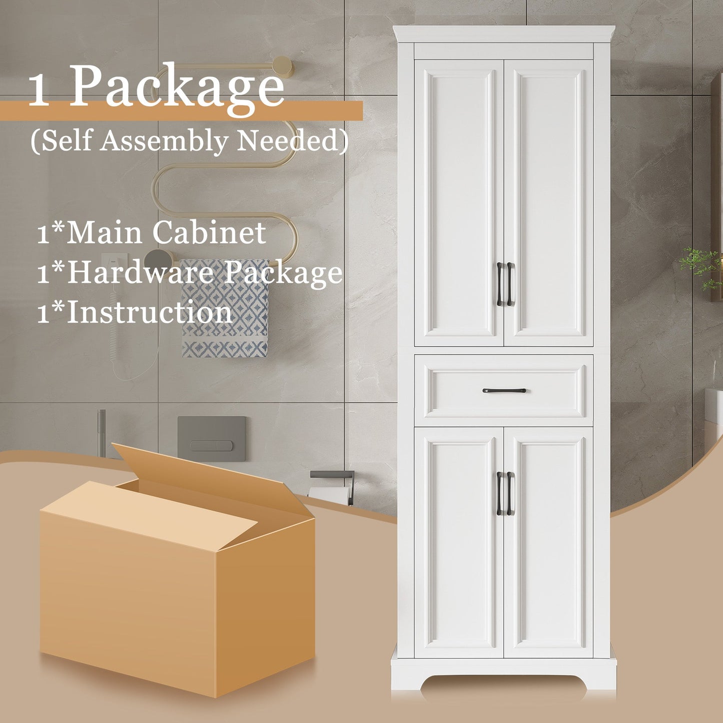 70.8" Freestanding Bathroom Vanity with Modern Elegant Design