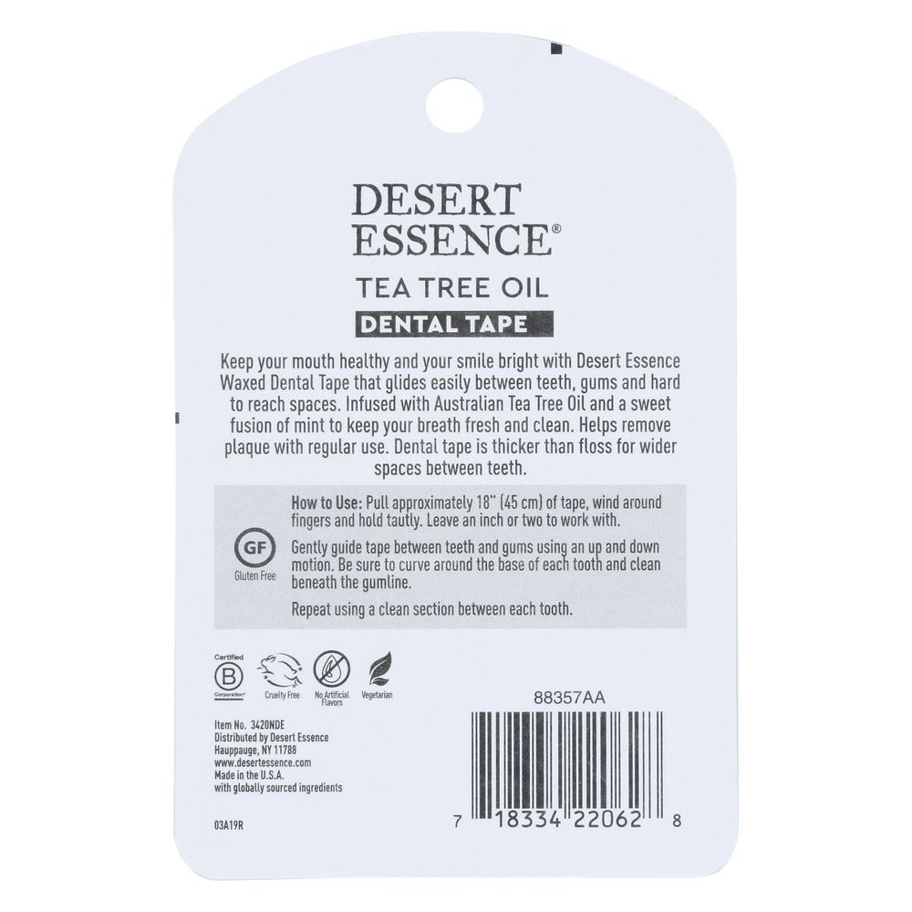 DESERT ESSENCE: Tea Tree Oil Dental Tape, 30 Yards