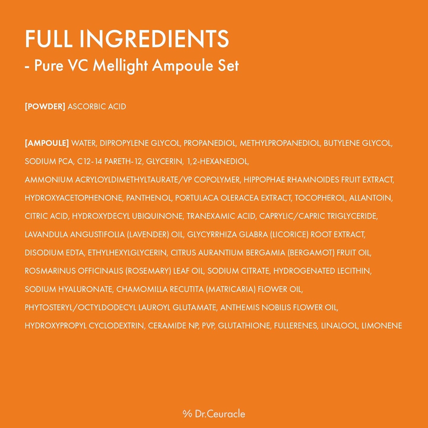 Dr. Ceuracle Pure VC Mellight Ampoule Set