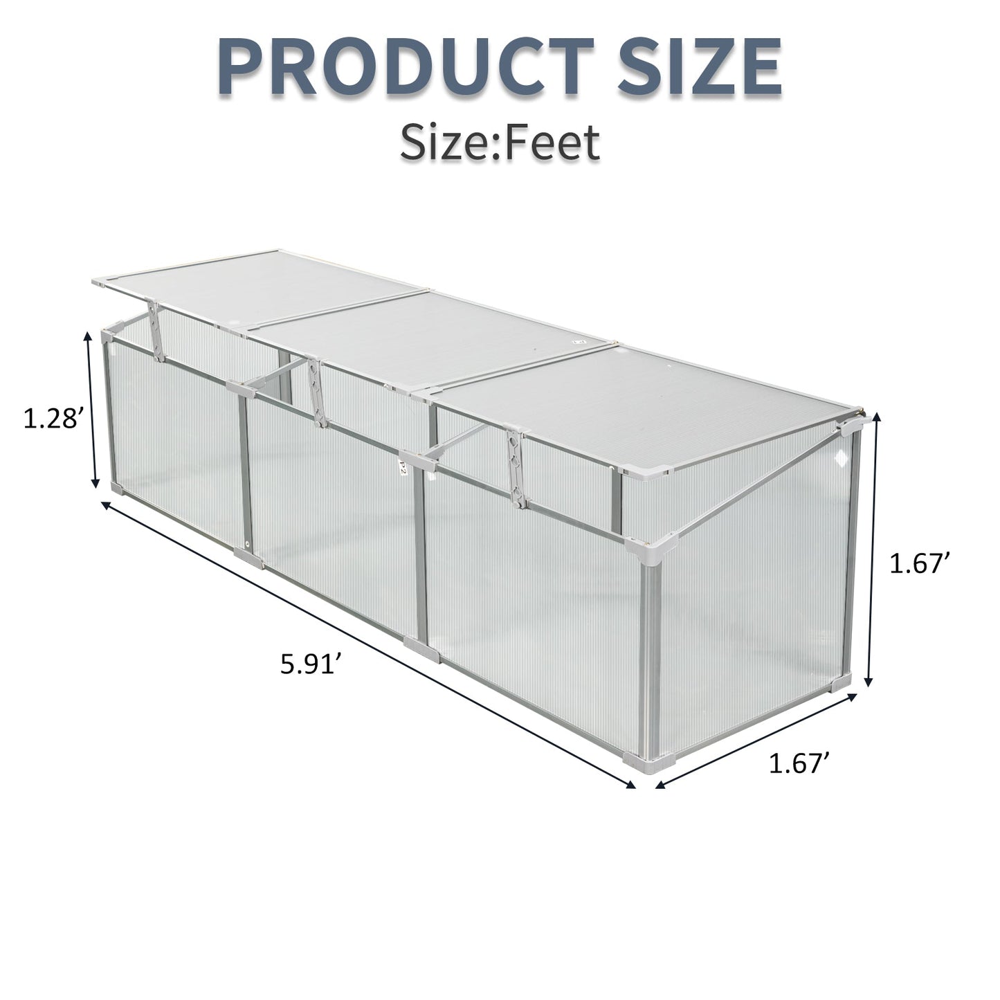 Polycarbonate Greenhouse for Outdoors in Winter