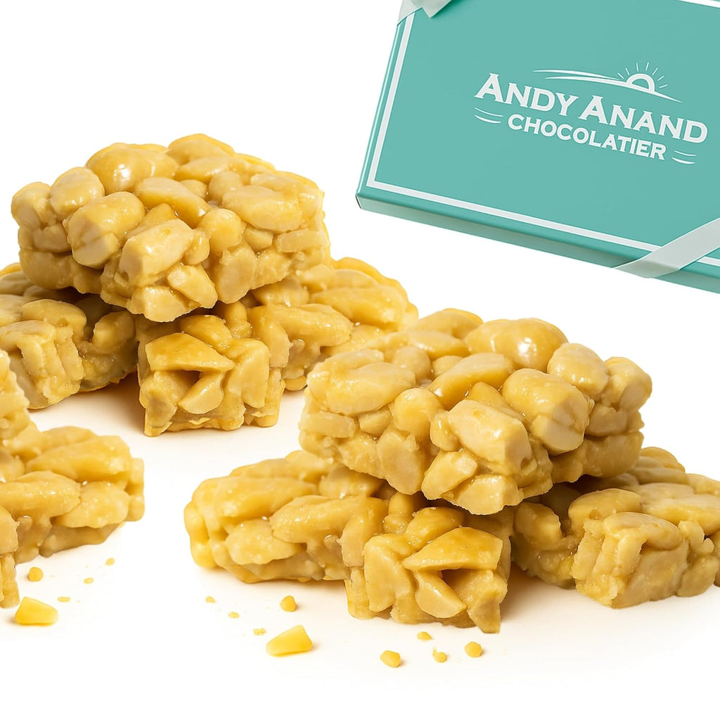 Andy Anand Sugar-Free Peanut Brittle, 1 lb – Vegan, Keto-Friendly, No Added Sugar, Old-Fashioned Handmade Snack – Birthday & Holiday Gift
