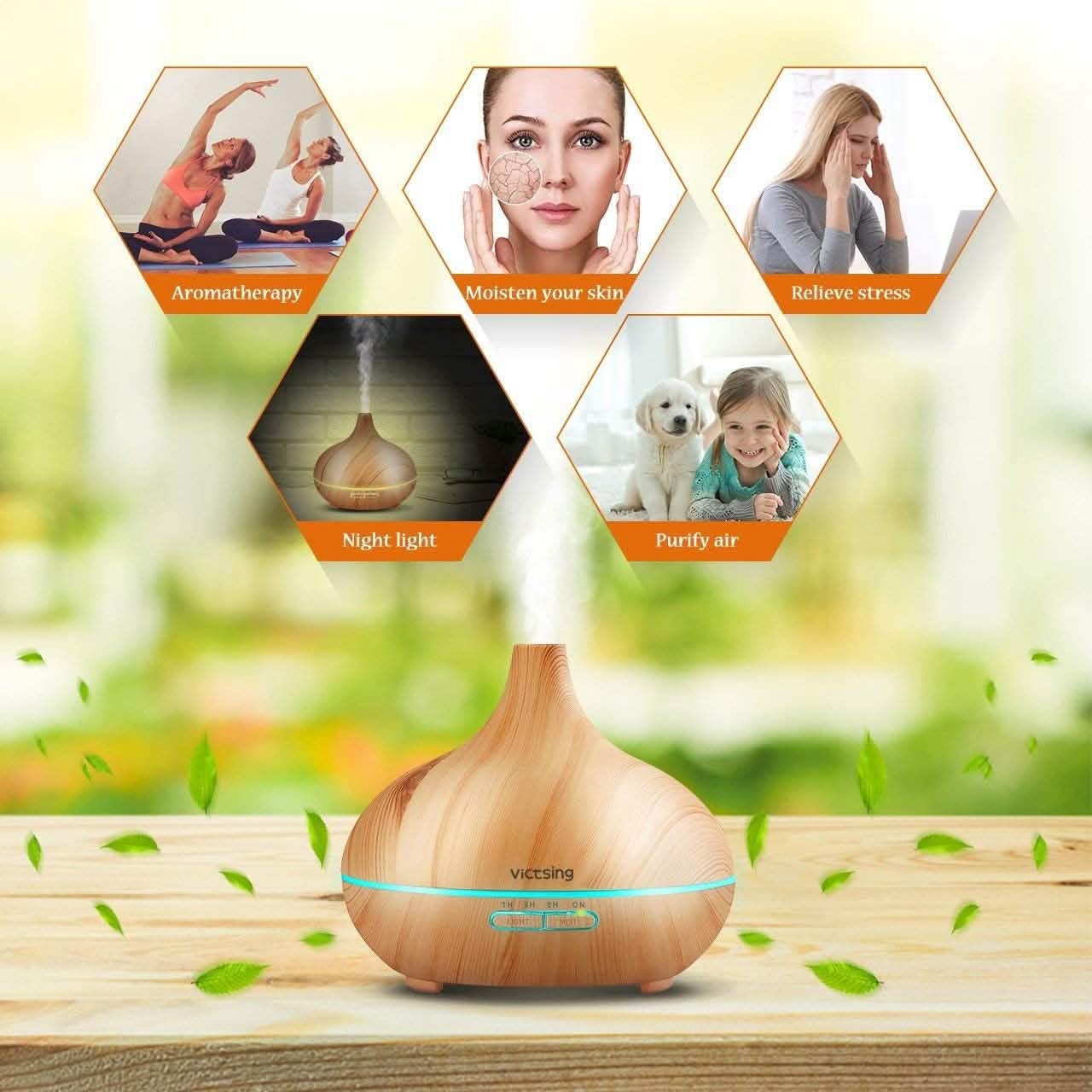 Humidificateur à brume fraîche, diffuseur d'arômes à ultrasons