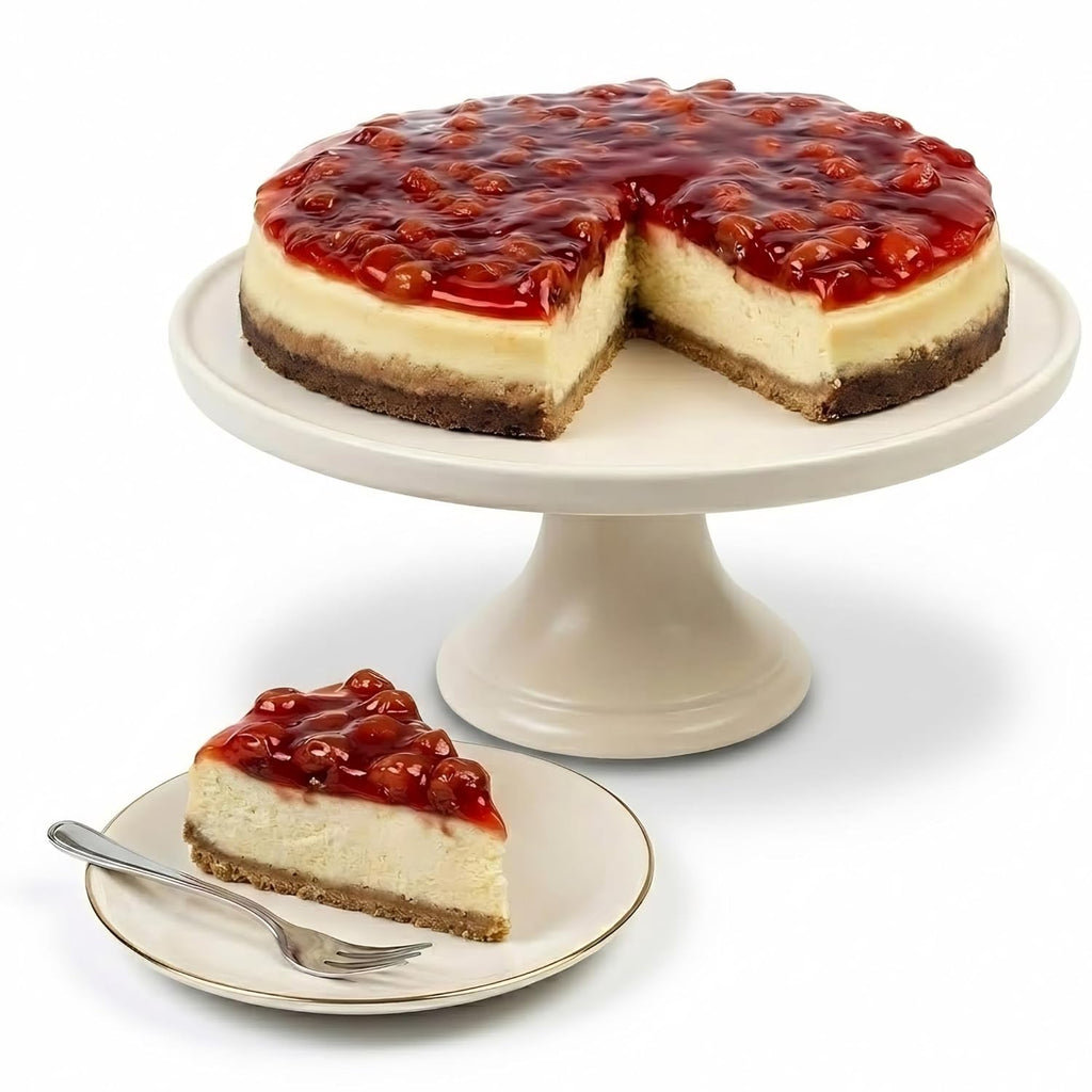 Andy Anand Sugar-Free & Gluten-Free Cherry Cheesecake, 9-Inch – Diabetic-Friendly, Fresh California Cream Cheese, Handmade, Birthday Gift