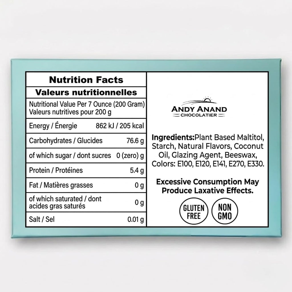 Andy Anand Sugar-Free Dutch Wine Gummies, 7 oz – Imported from Holland, Gluten-Free, Keto & Diabetic-Friendly Gourmet Snack Gift Box