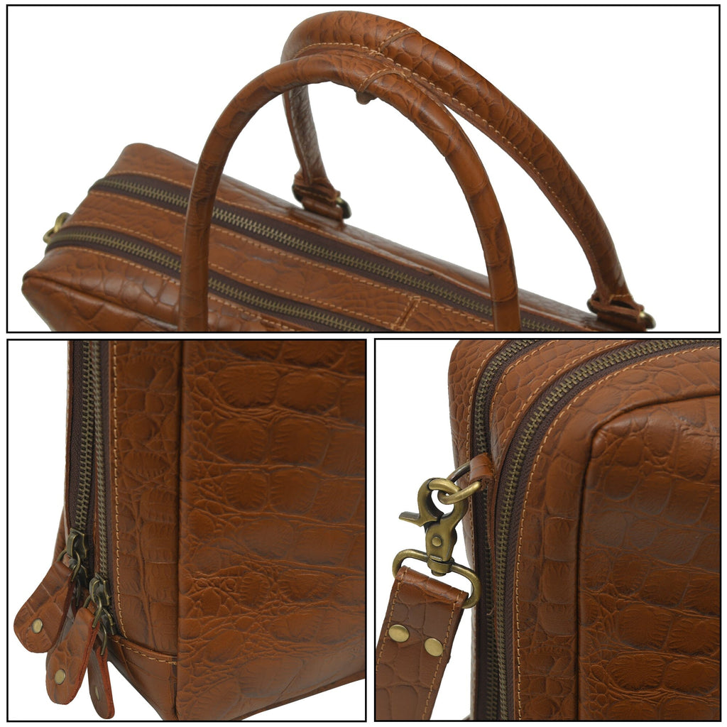 Porte-documents de bureau en cuir de buffle Easton Premium