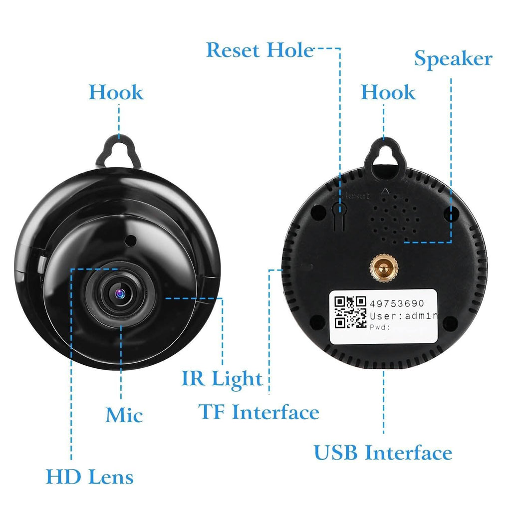 Caméra IP WIFI 720 Détection de mouvement