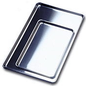 Sheet Pans, 19 Gauge Wire in Rim Aluminum Bun Pan / Sheet Cake Pans, All Sizes