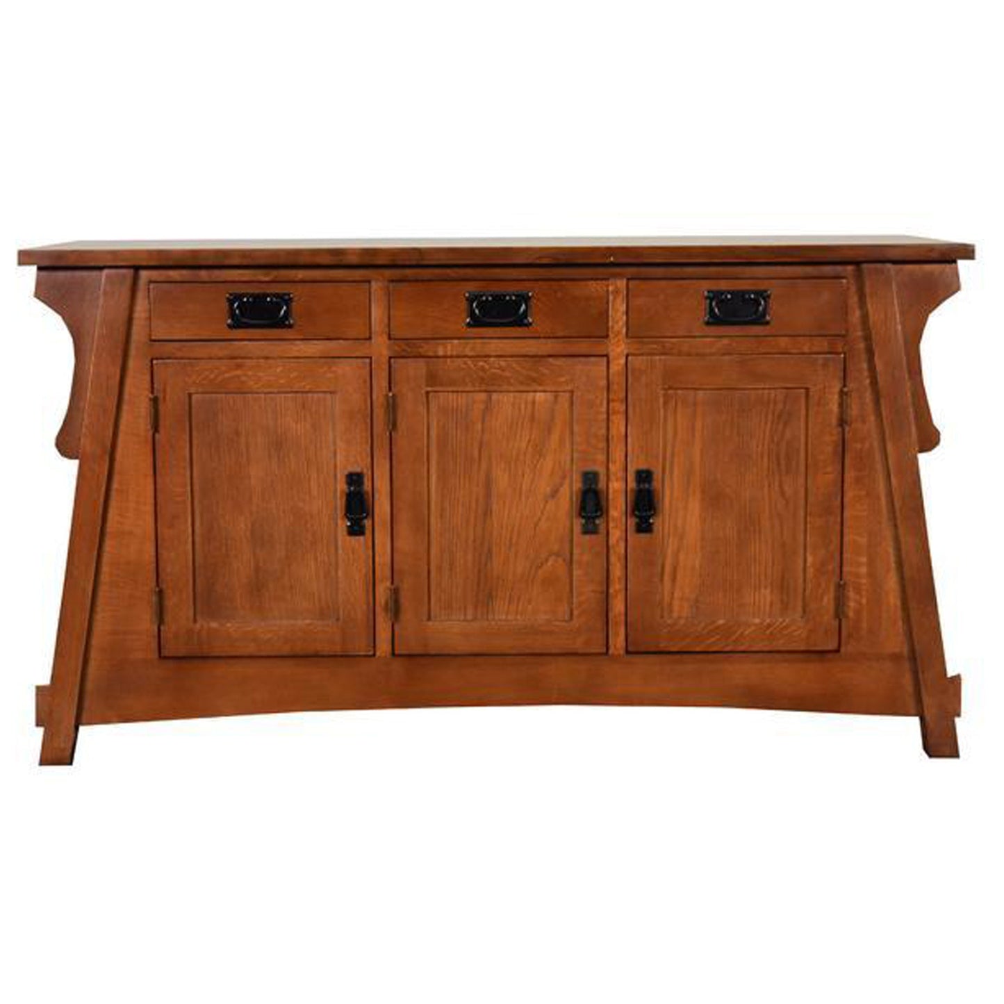 Mission Oak Crofter Console Cabinet - 55"