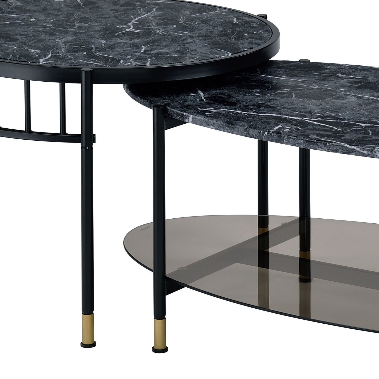 Silas Engineered Stone Top & Nesting Coffee Tables