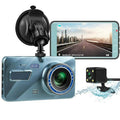 Enregistreur caméra de bord double 720P avec éclairage à détection de mouvement