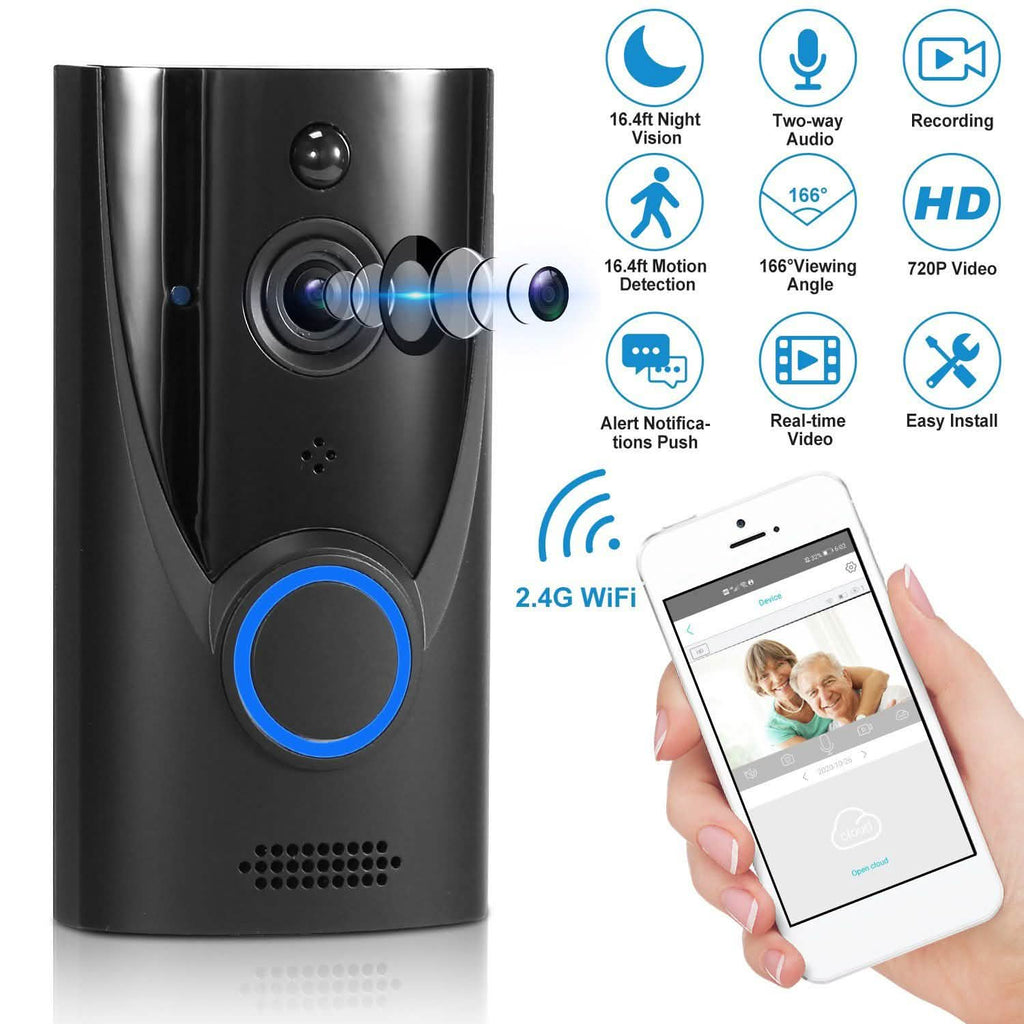 Sonnette vidéo Wi-Fi HD 720p