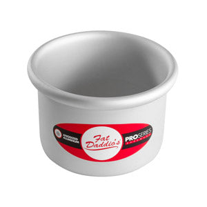 Fat Daddio's Round Aluminum Pans, 16-Gauge Hard Anodized Aluminum, Galvanized Steel 4" high and up to 14" Diameter