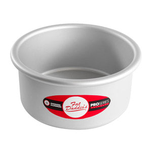 Fat Daddio's Round Aluminum Pans, 16-Gauge Hard Anodized Aluminum, Galvanized Steel 4" high and up to 14" Diameter