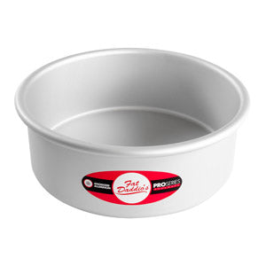 Fat Daddio's Round Aluminum Pans, 16-Gauge Hard Anodized Aluminum, Galvanized Steel 4" high and up to 14" Diameter
