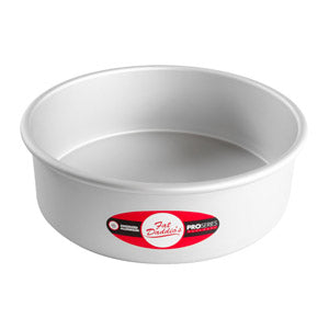 Fat Daddio's Round Aluminum Pans, 16-Gauge Hard Anodized Aluminum, Galvanized Steel 4" high and up to 14" Diameter