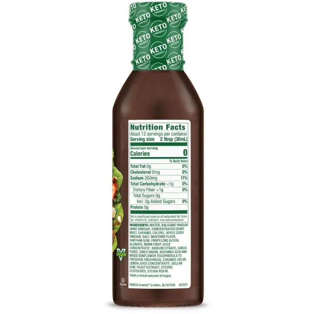 WALDEN FARMS: Honey Balsamic Vinaigrette - 12 Oz | Delicious & Healthy