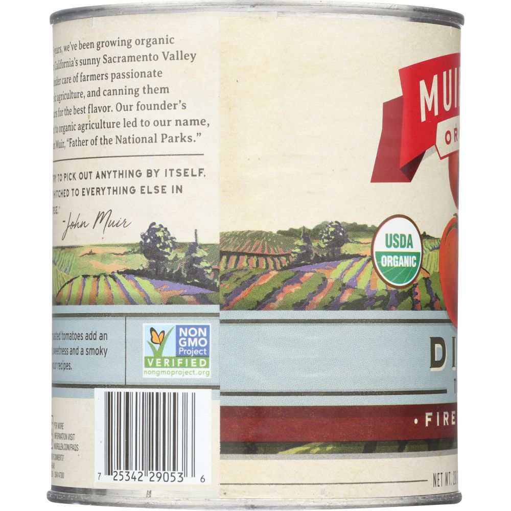 MUIR GLEN: Organic Diced Tomatoes Fire Roasted, 28 oz
