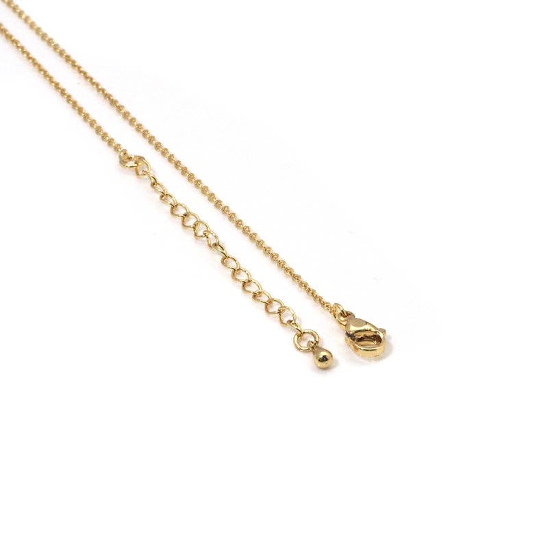 Dainty Gold Silver T Ring Necklace,sku#EF290