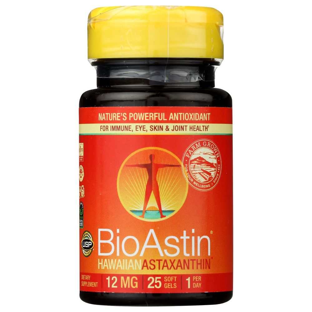 NUTREX: BioAstin Hawaiian Astaxanthin Dietary Supplement Nature's Strongest Antioxidant, 25 Sg