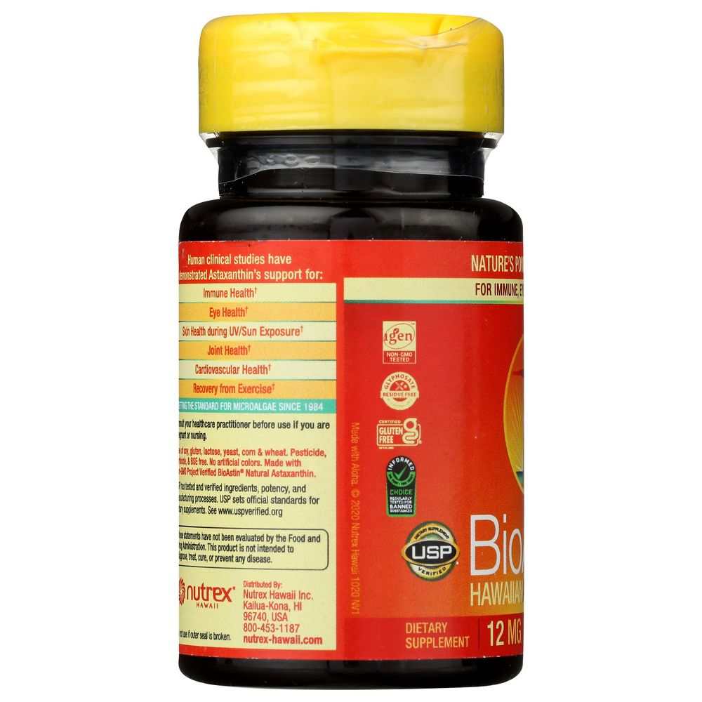 NUTREX: BioAstin Hawaiian Astaxanthin Dietary Supplement Nature's Strongest Antioxidant, 25 Sg