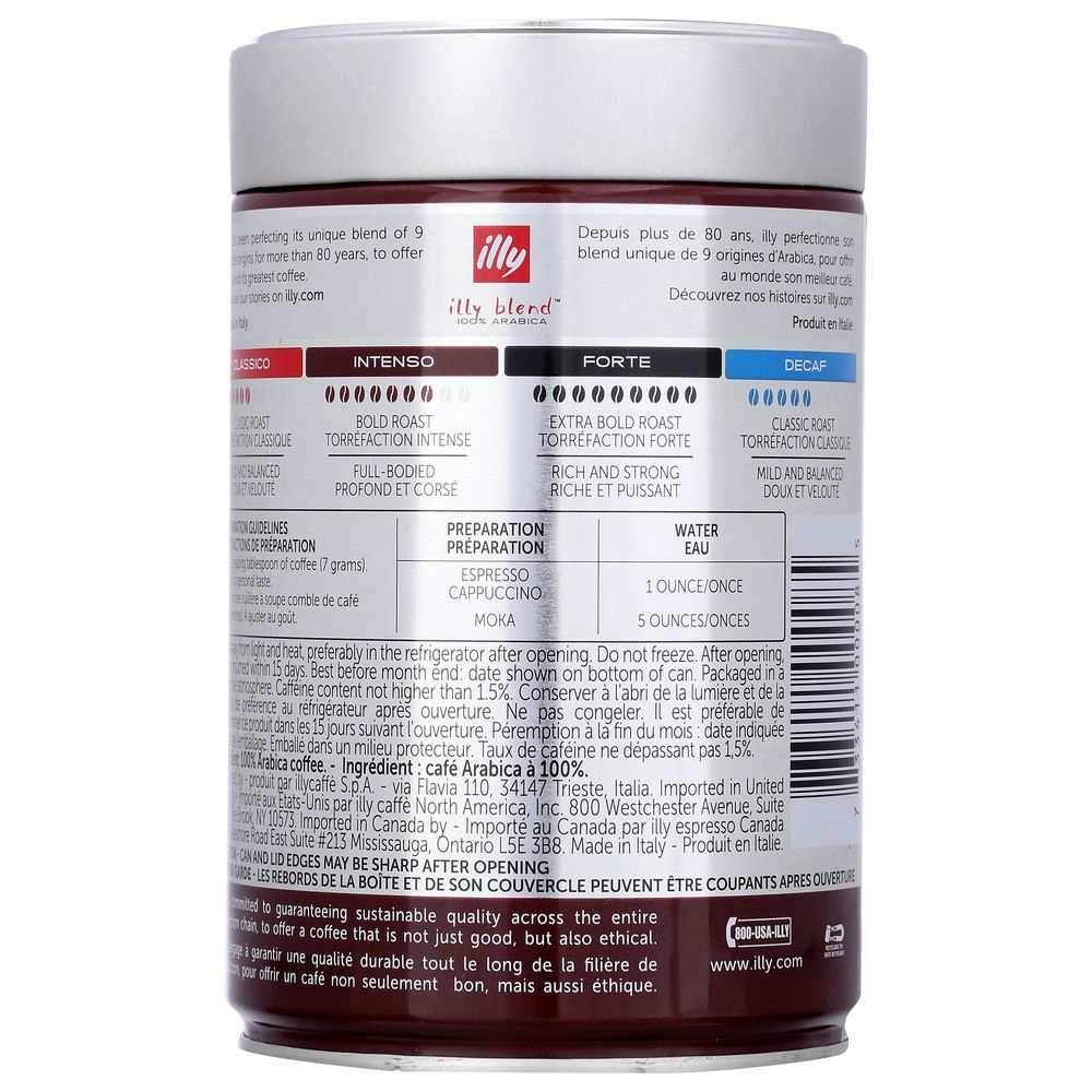 ILLY: Espresso Dark Roast Ground Coffee, 8.8 oz