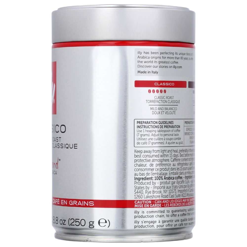 ILLYCAFFE Coffee Wholebean Normale, 8.8 oz
