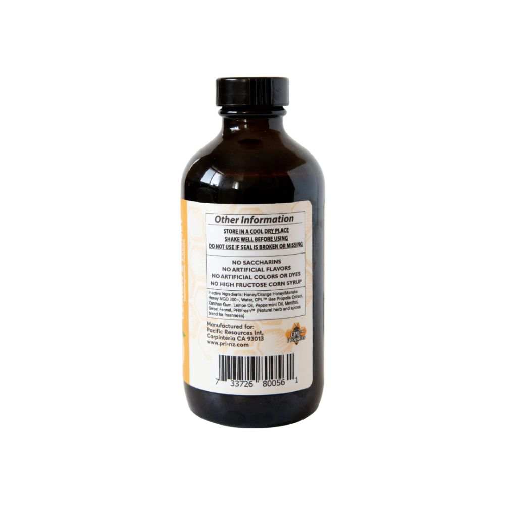 PRI: Cough Elixir Lemon Manuka Honey, 8 oz