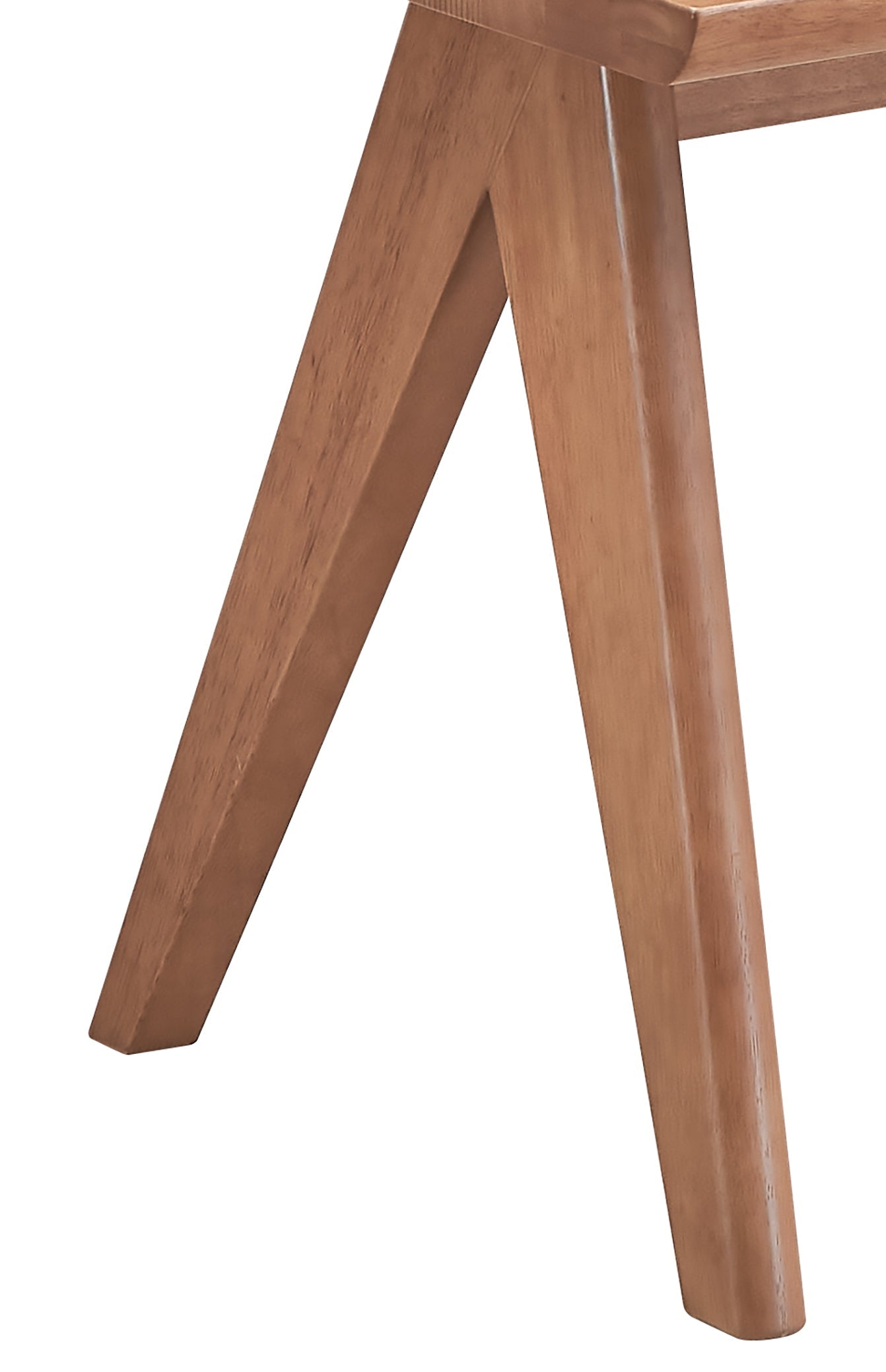 Natural Wood Armchair and Matching Square End Table, 2-Piece Living Room Set
