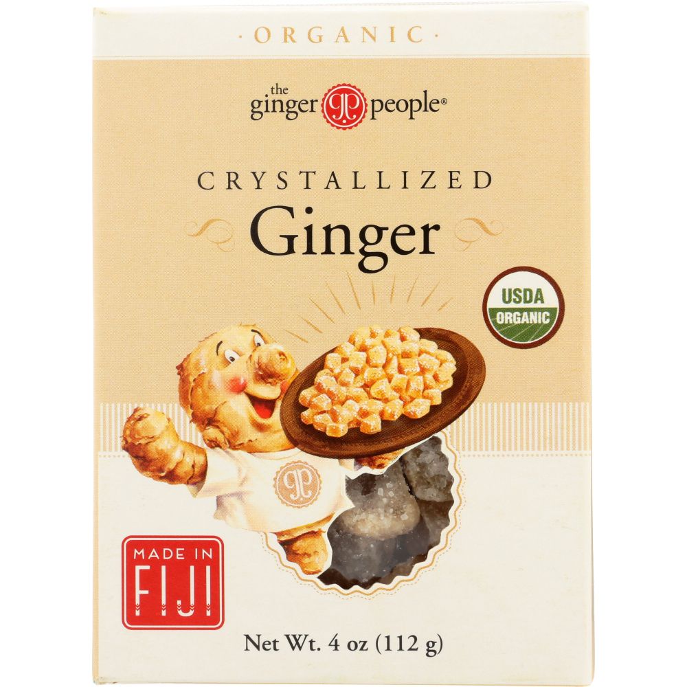 THE GINGER PEOPLE: Organic Crystallized Ginger, 4 oz