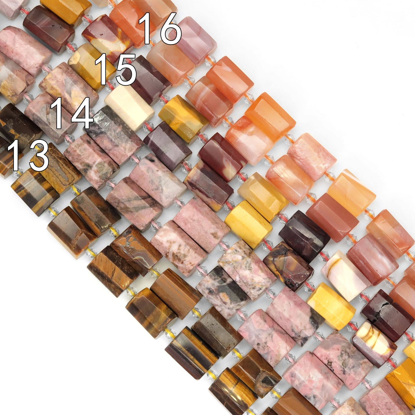 10x16mm Faceted Tube Beads, Sku#U1818