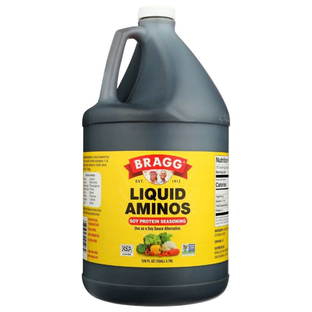 BRAGG Liquid Aminos All Purpose Seasoning - Natural Soy Sauce 1 gallon
