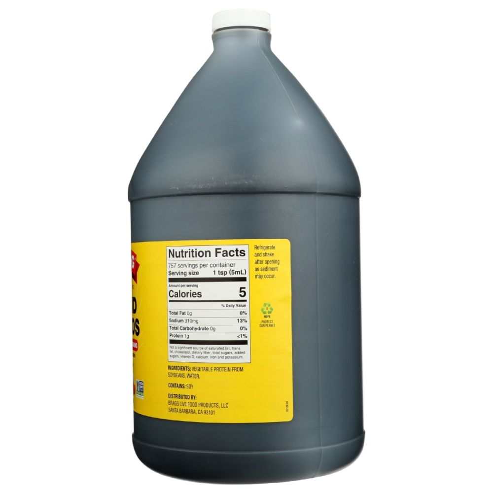 BRAGG Liquid Aminos All Purpose Seasoning - Natural Soy Sauce 1 gallon