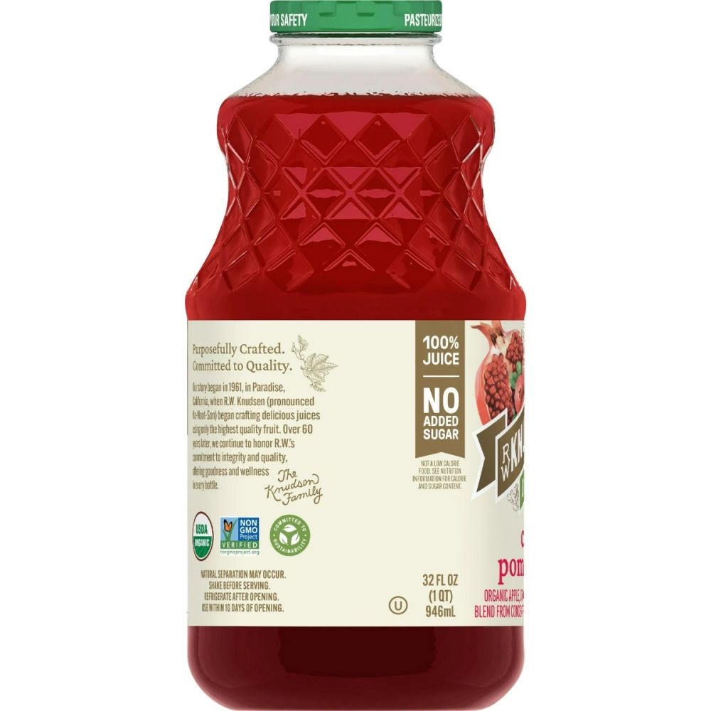 R.W. KNUDSEN: Organic Cranberry Pomegranate Juice, 32 fo